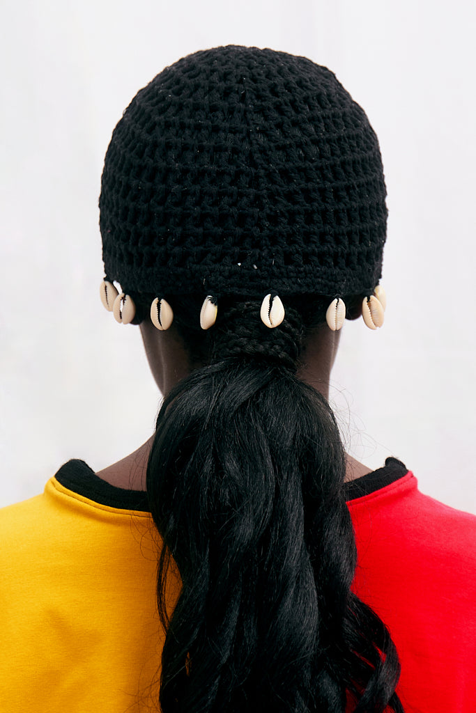Black Cowrie Beanie