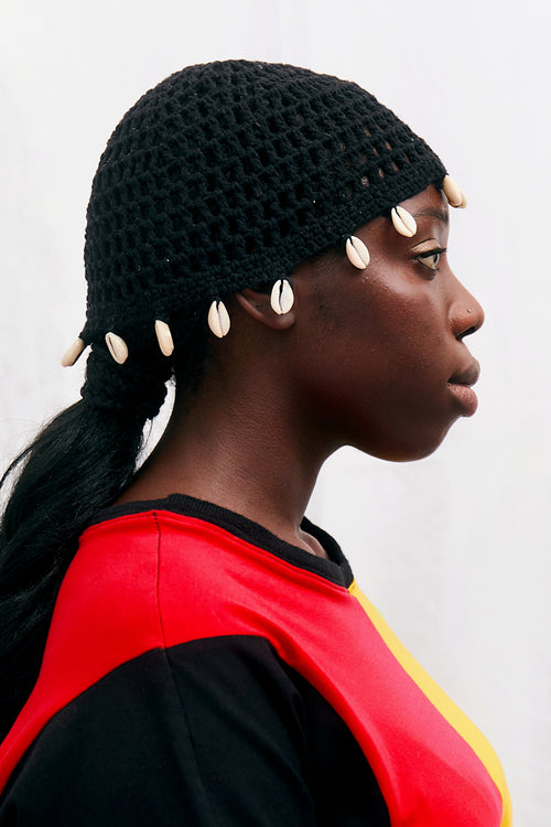 Black Cowrie Beanie